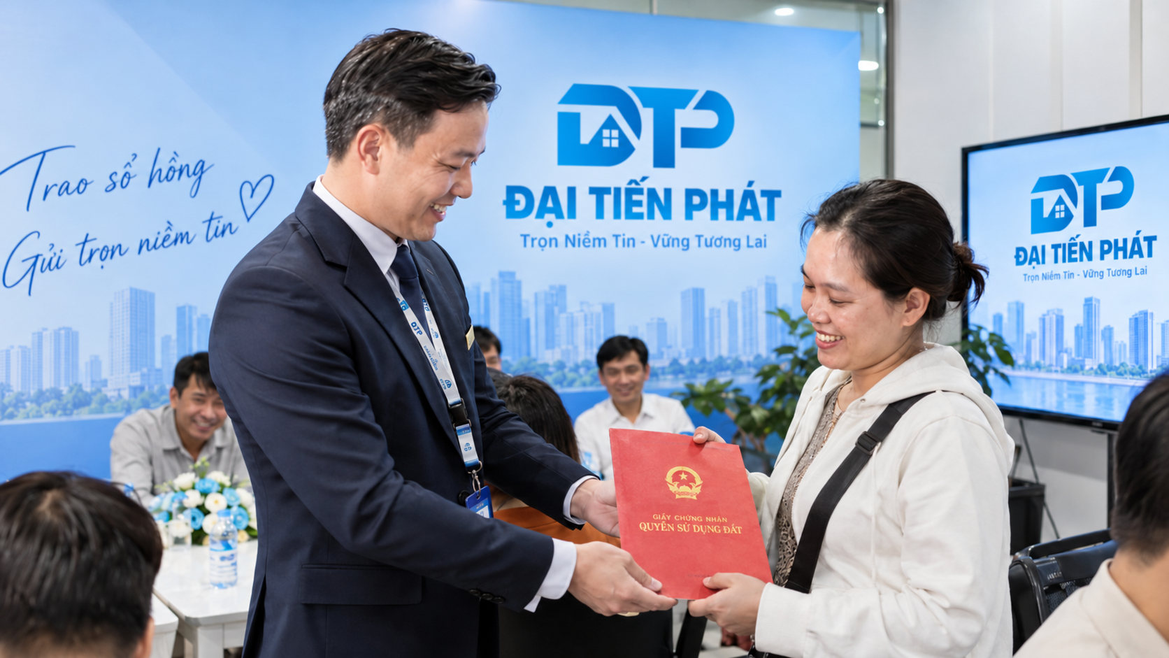 ĐỊA ỐC ĐẠI TIẾN PHÁT TỔ CHỨC SỰ KIỆN TRAO SỔ ĐỎ THÁNG 8/2026